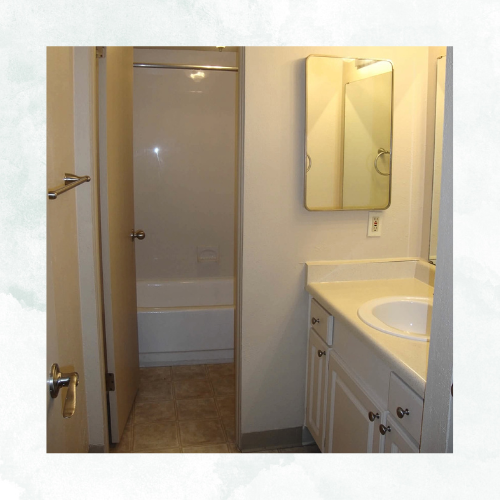 a photo of an empty bathroom from 2010