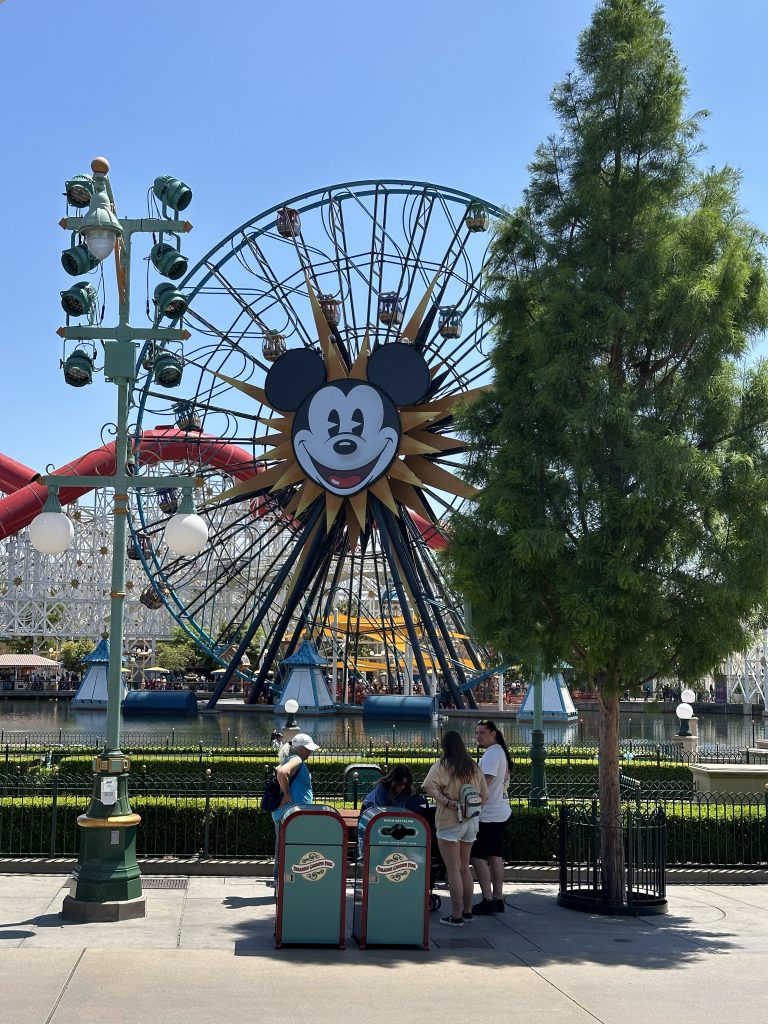 photo of the disneyland ferris wheel at disey's california adventure