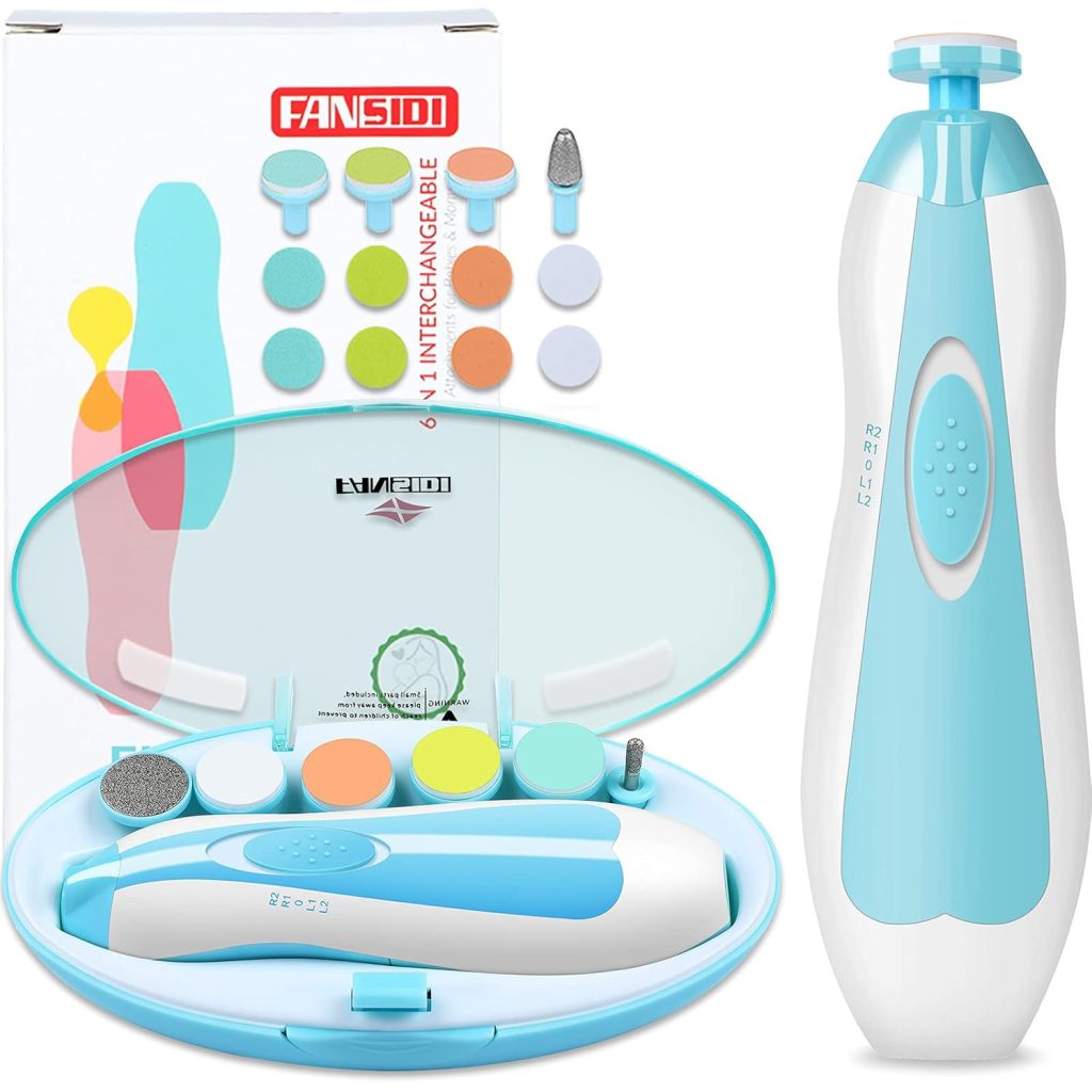 battery operated electric nail clipper set for babies and toddlers
