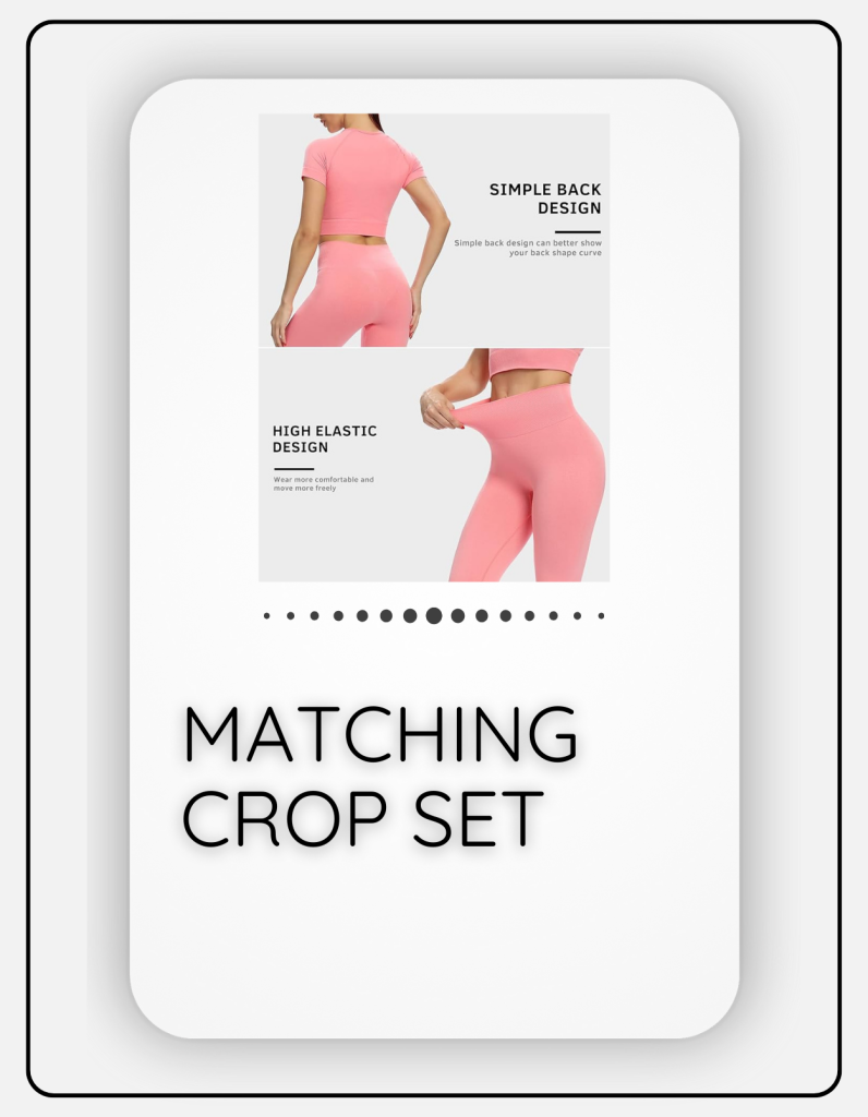 womens matching crop workout set
