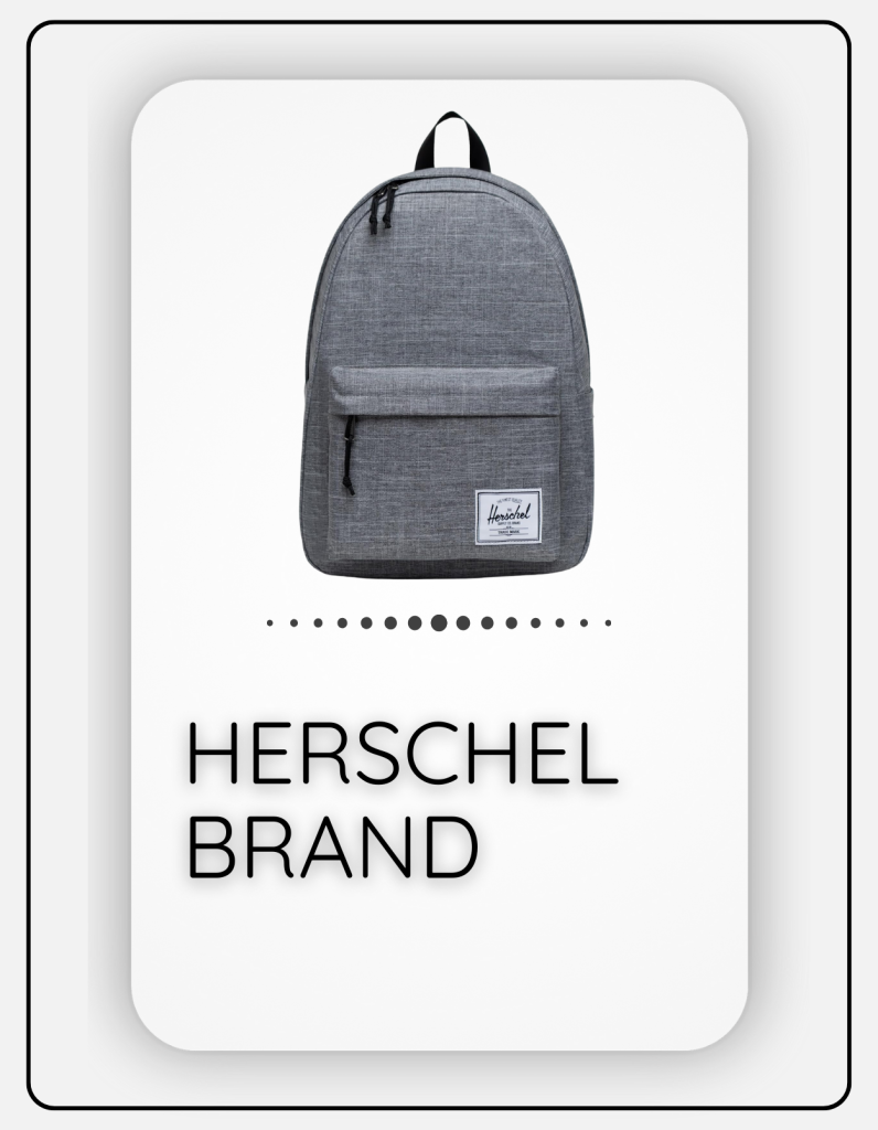 herschel brand bags for leisure, travel and school