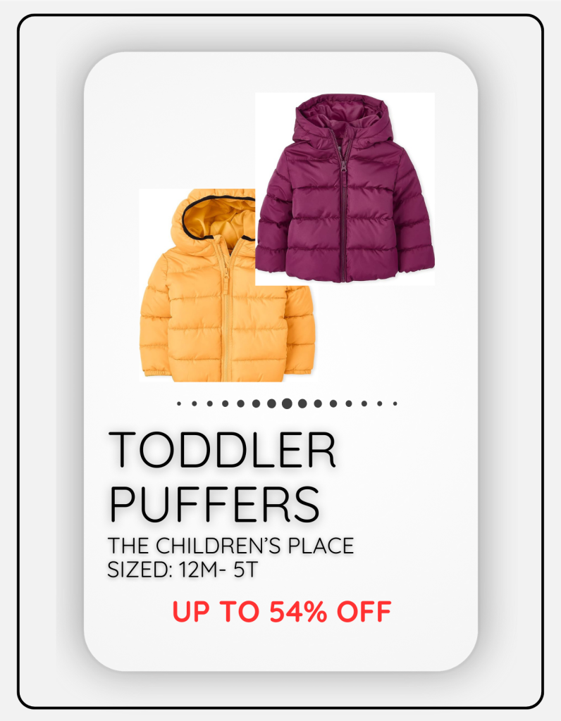 toddler puffer coats