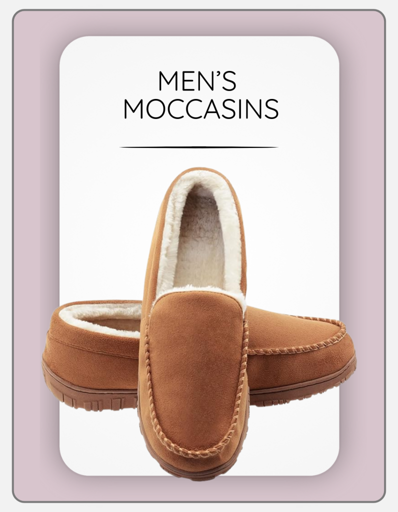 men's moccasin slipper