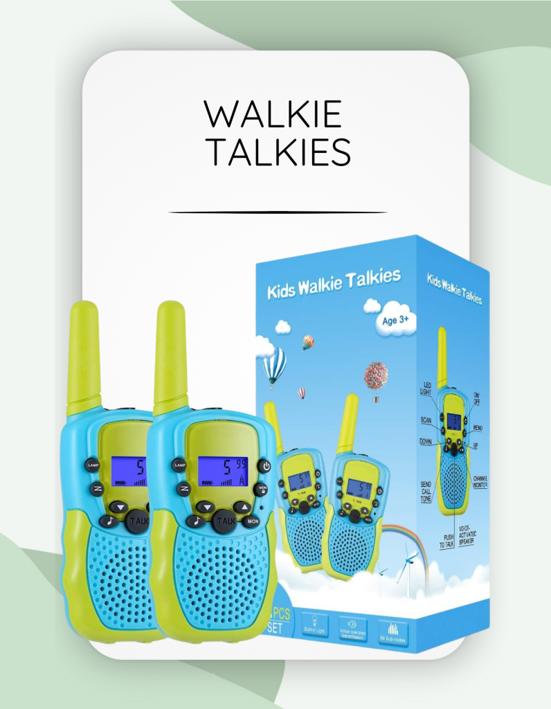 2 pack of kids walkie talkies