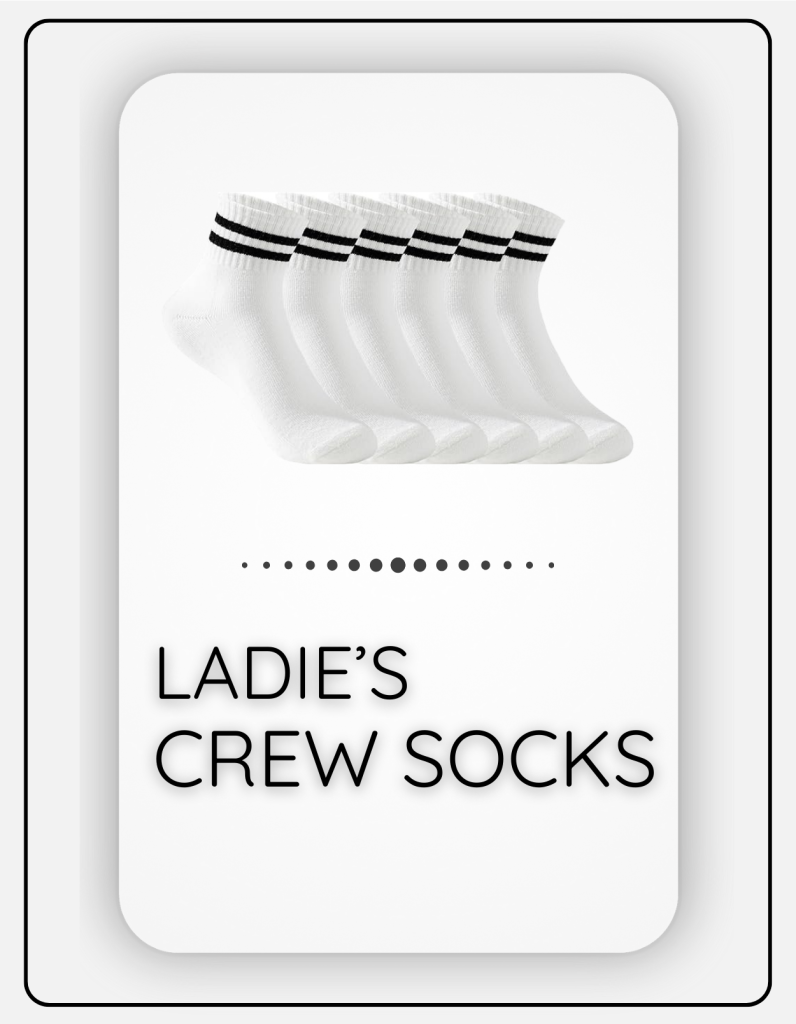 ladies crew socks