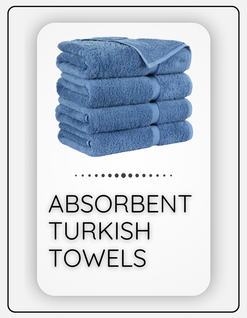 absorbent plush cotton turkish bath towels