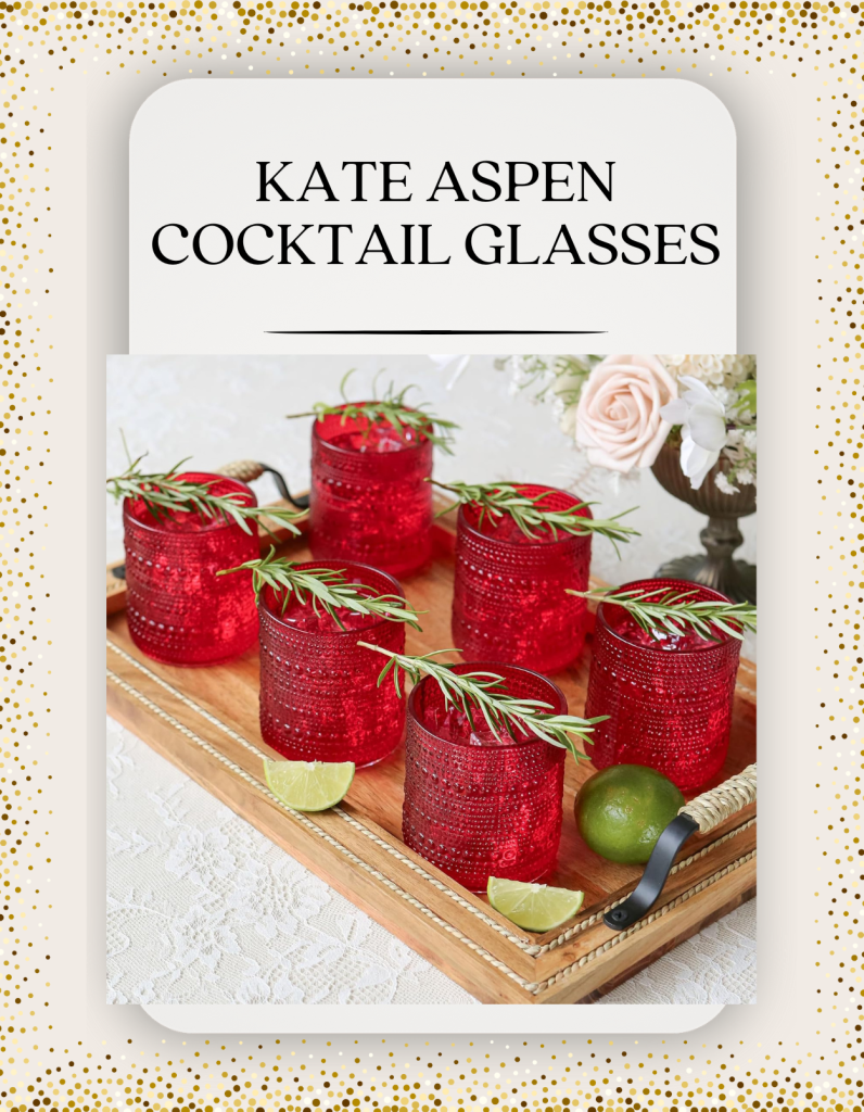 kate aspen cocktail glasses