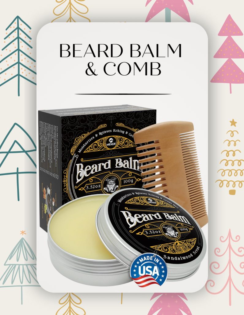 beard balm with comb included